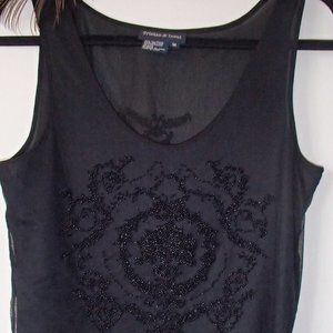 Tristan and Iseut sheer/beaded tank